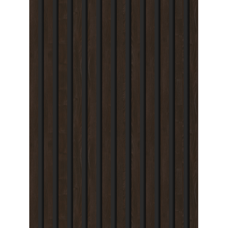 Mexen Lam-B vzorek nástěnných lamel, HDF deska 4 mm, technická dýha, Hnědý Eben - S100-022-S