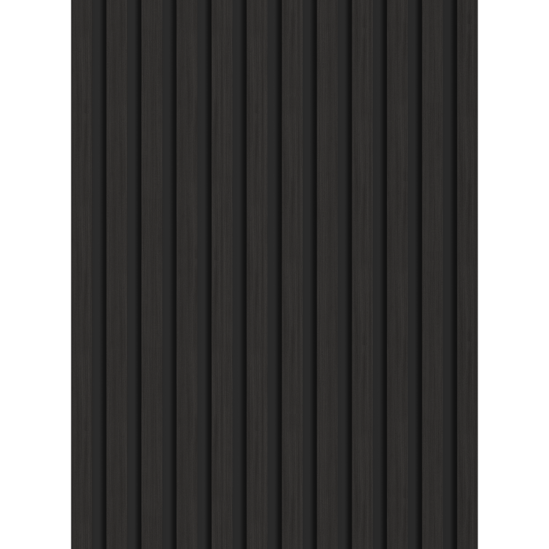 Mexen Lam-B vzorek nástěnných lamel, deska HDF 4 mm, technická dýha, Černý Eben - S100-023-S