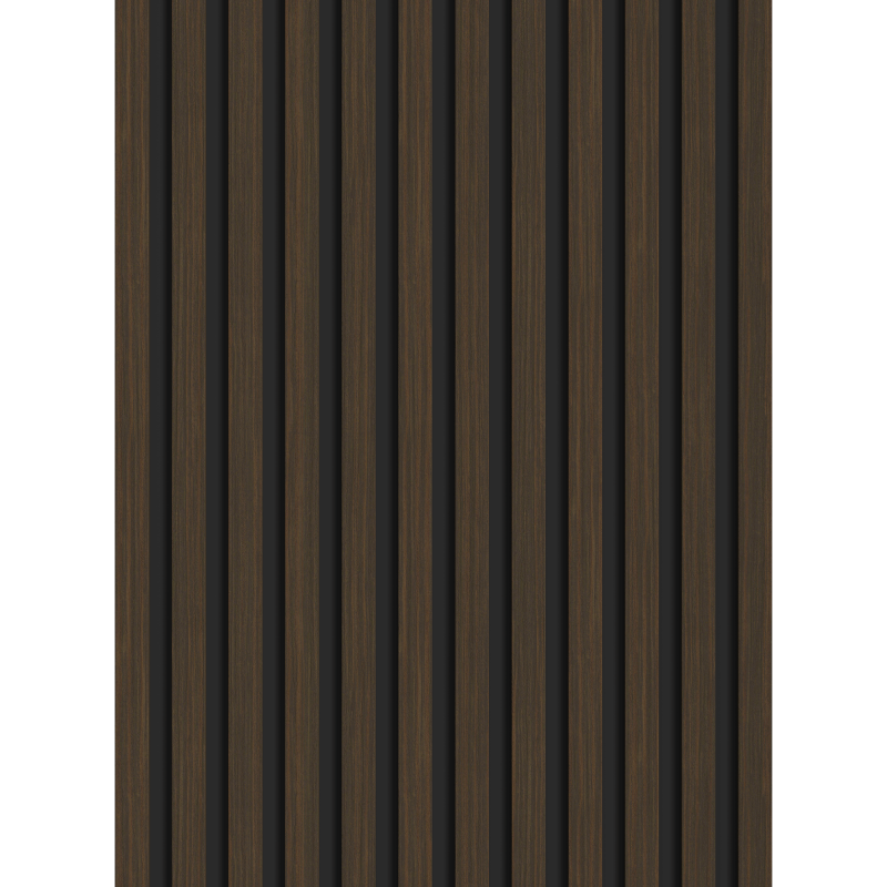 Mexen Lam-B vzorek nástěnných lamel, deska HDF 4 mm, technická dýha, Spálený ořech - S100-024-S