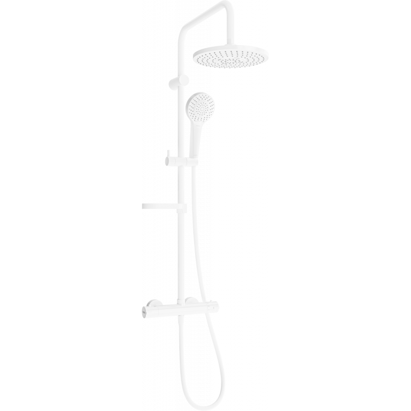 Mexen KX05 nástěnná sprchová sada s dešťovou sprchou a termostatickou baterií, bílá - 771500591-20