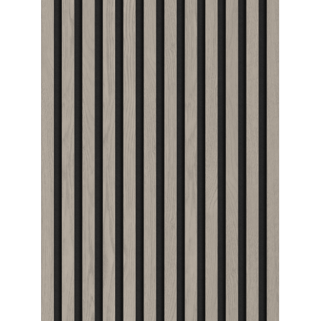 Mexen Lam-F vzorek akustických stěnových lamel, plsť 8 mm, technická dýha, Šedý Dub - S105-005-S