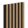 Mexen Lam-F vzorek akustických stěnových lamel, plst 8 mm, technická dýha, Lněný ořech - S105-015-S