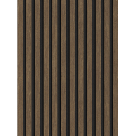 Mexen Lam-F vzorek akustických stěnových lamel, plsť 8 mm, technická dýha, Kakao ořech - S105-018-S