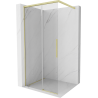 Mexen Rox Sprchová stěna Walk-in 80 x 200 cm, transparentní 8 mm, zlatá kartáčovaná - 8C2-080-003-55-00