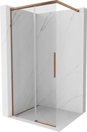 Mexen Rox Sprchová stěna Walk-in 110 x 200 cm, průhledná 8 mm, růžové zlato - 8C2-110-003-60-00