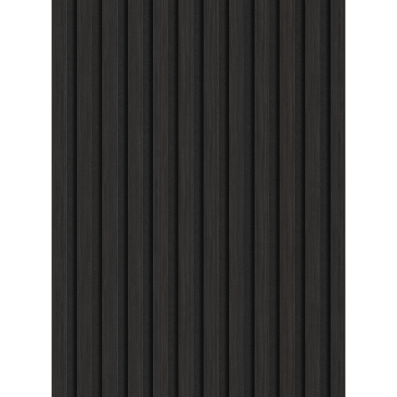 Mexen Lam-F vzorek akustických nástěnných lamel, plsť 8 mm, technická dýha, Černý Eben - S105-023-S