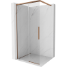 Mexen Rox sprchová zástěna Walk-in 120 x 200 cm, transparentní 8 mm, růžové zlato - 8C2-120-003-60-00