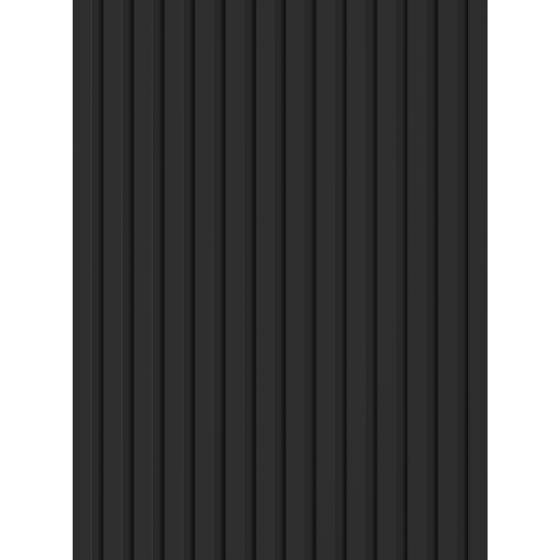 Mexen Lam-B vzorek nástěnných lamel, deska HDF 4 mm, Černý Mat - S100-053-S