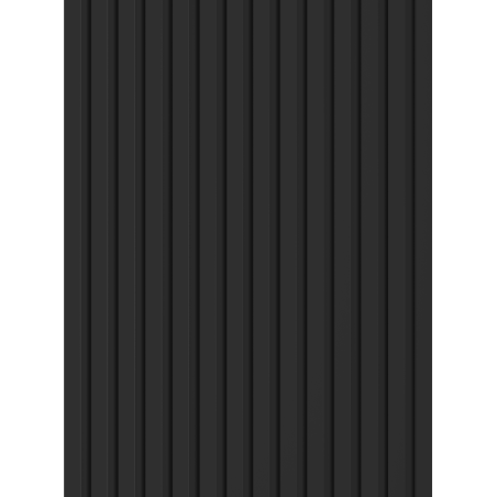 Mexen Lam-B vzorek nástěnných lamel, deska HDF 4 mm, Černý Mat - S100-053-S