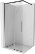 Mexen Rox sprchová stěna Walk-in 95 x 200 cm, transparentní 8 mm, gun gray kartáčovaná - 8C2-095-003-66-00