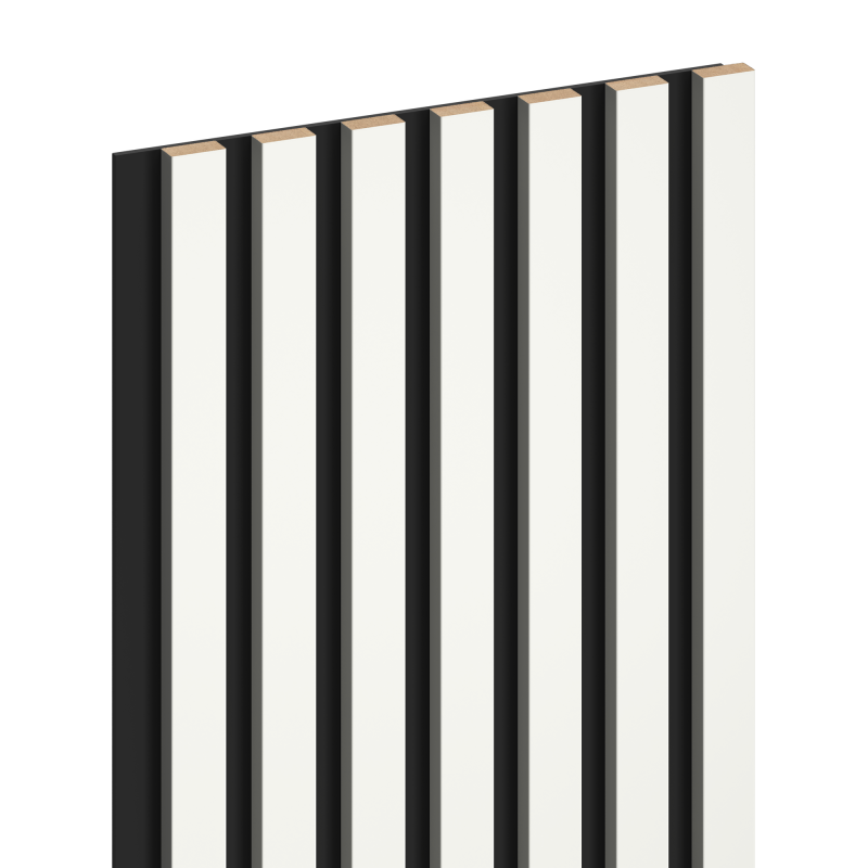 Mexen Lam-B vzorek nástěnných lamel, deska HDF 4 mm, Bílý Lesk - S100-054-S