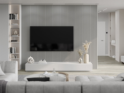 Mexen Lam-B vzorek nástěnných lamel, deska HDF 4 mm, Bílý Lesk - S100-054-S