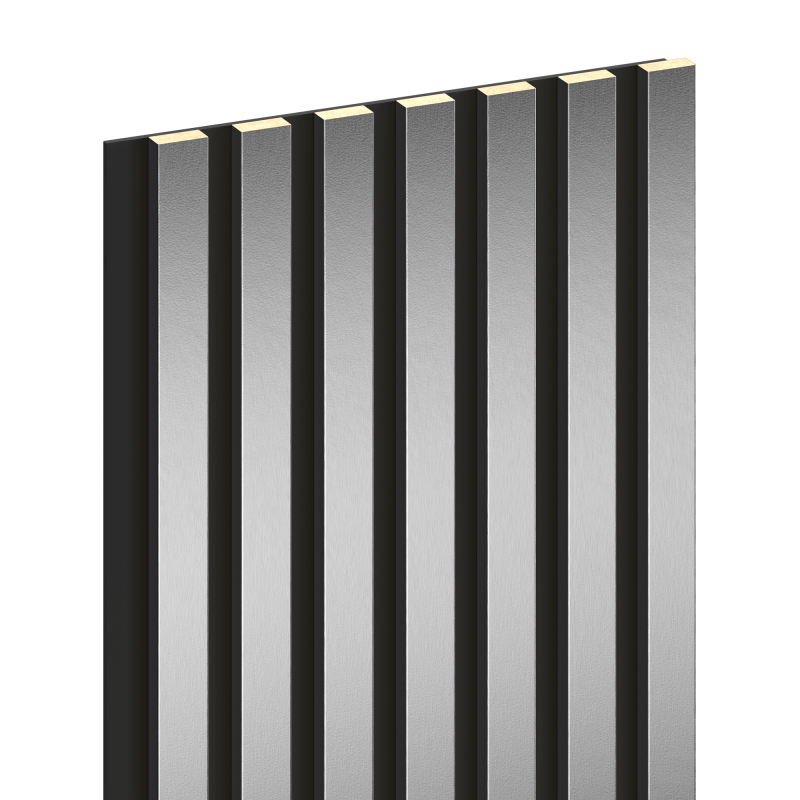 Mexen Lam-B vzorek nástěnných lamel, HDF deska 4 mm, Stříbrná - S100-056-S