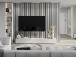 Mexen Lam-B vzorek nástěnných lamel, HDF deska 4 mm, Stříbrná - S100-056-S