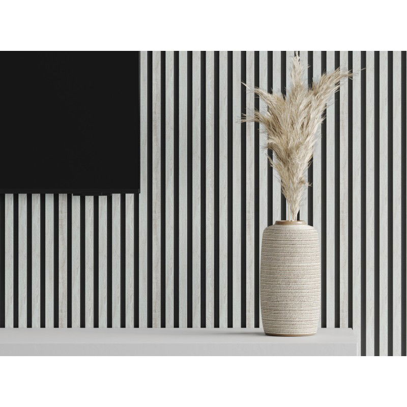 Mexen Lam-B vzorek nástěnné lamely, deska HDF 4 mm, Ledový Dub - S100-061-S