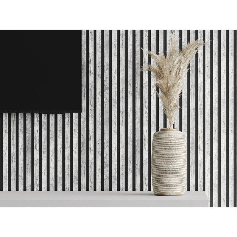 Mexen Lam-B vzorek nástěnných lamel, deska HDF 4 mm, Bělený Dub - S100-064-S