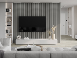 Mexen Lam-F vzorek akustických stěnových lamel, plsť 6 mm, Šedá Mat - S105-052-S