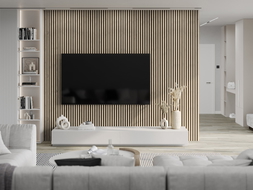 Mexen Lam-F vzorek akustických stěnových lamel, plsť 6 mm, Perlový Dub - S105-058-S