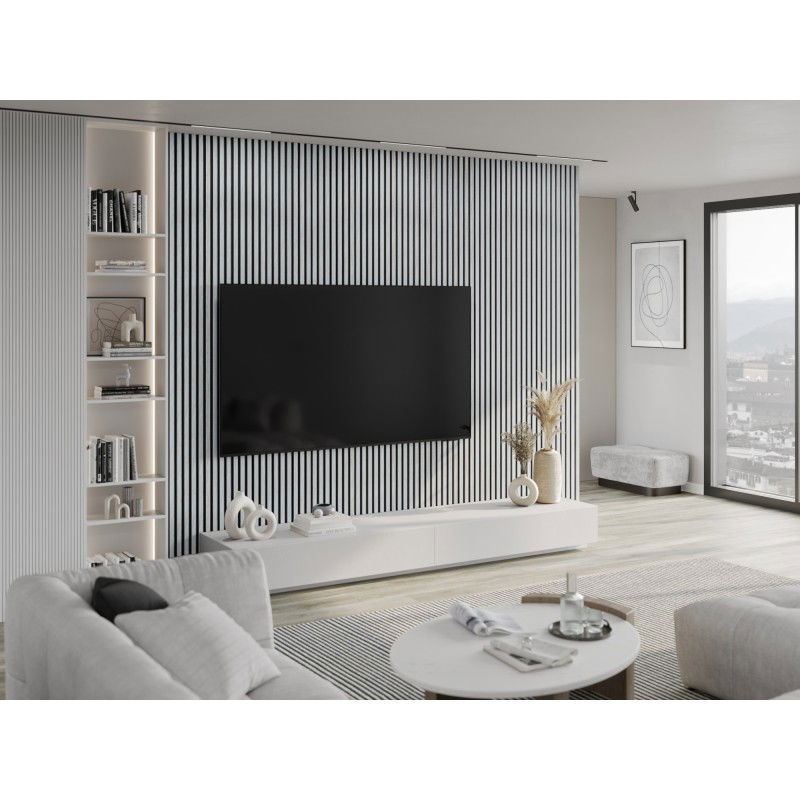 Mexen Lam-F vzorek akustických stěnových lamel, plsť 6 mm, Ledový dub - S105-061-S