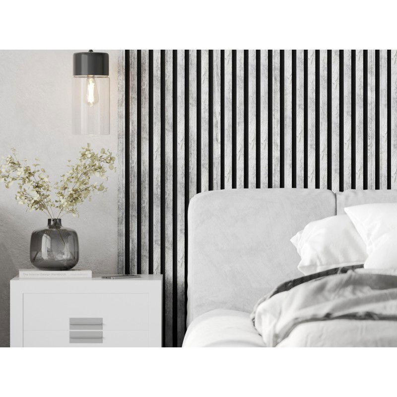 Mexen Lam-F vzorek nástěnných akustických lamel, plsť 6 mm, bělený dub - S105-064-S