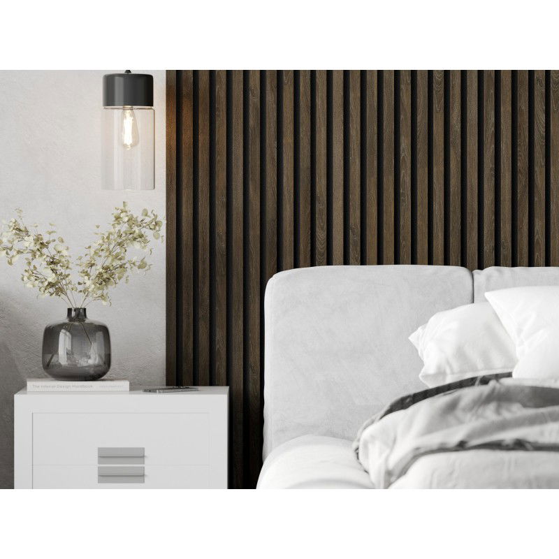 Mexen Lam-F vzorek akustických stěnových lamel, plsť 6 mm, Dub Espresso - S105-065-S