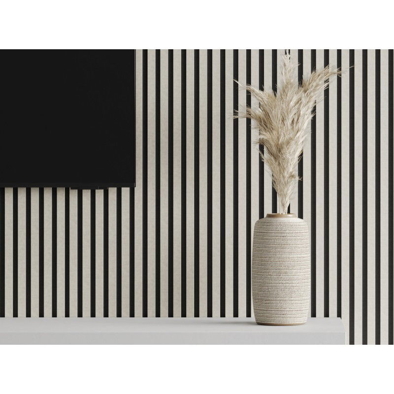 Mexen Lam-F vzorek akustických stěnových lamel, plsť 6 mm, Šedé plátno - S105-068-S