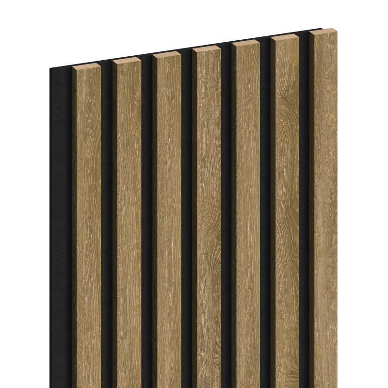 Mexen Lam-F vzorek akustických nástěnných lamel, plsť 6 mm, Klasický Dub - S105-072-S