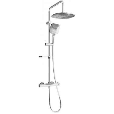 Mexen KX17 nástěnná sprchová sada s hlavovou sprchou a termostatickou baterií, chrom - 771501791-00