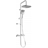 Mexen KX17 nástěnná sprchová sada s hlavovou sprchou a termostatickou baterií, chrom - 771501791-00