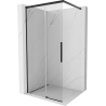 Mexen Rox sprchová stěna Walk-in 70 x 200 cm, průhledná 8 mm, černá - 8C2-070-003-70-00