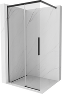 Mexen Rox sprchová stěna Walk-in 70 x 200 cm, průhledná 8 mm, černá - 8C2-070-003-70-00