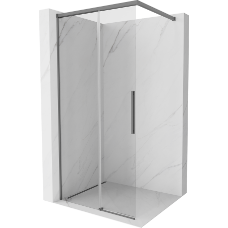 Mexen Rox sprchová stěna Walk-in 90 x 200 cm, průhledná 8 mm, gun metal - 8C2-090-003-95-00