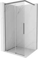 Mexen Rox sprchová stěna Walk-in 110 x 200 cm, transparentní 8 mm, gun metal - 8C2-110-003-95-00