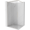 Mexen Rox sprchová stěna Walk-in 85 x 200 cm, průhledná 8 mm, kartáčovaný nikl - 8C2-085-003-97-00
