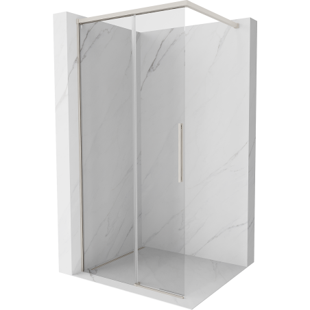 Mexen Rox sprchová stěna Walk-in 105 x 200 cm, transparentní 8 mm, kartáčovaný nikl - 8C2-105-003-97-00