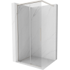 Mexen Rox sprchová zástěna Walk-in 105 x 200 cm, transparentní 8 mm, kartáčovaný nikl - 8C2-105-003-97-00