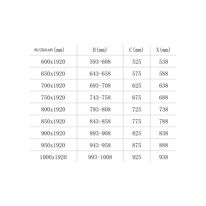 Mexen Pretoria sprchové dveře otevírací 100 cm, transparentní, zlaté - 852-100-000-50-00