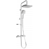Mexen KX33 nástěnná sprchová sada s dešťovou sprchou a termostatickou baterií, chrom - 771503391-00