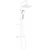 Mexen KX33 nástěnný sprchový set s dešťovou sprchou a termostatickou baterií, bílá/chrom - 771503391-21