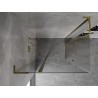 Mexen Mist L Duo sprchový kout s otevíracími dveřmi 105 x 95 cm, průhledný, zlatý - 8A4L-105-095-50-00