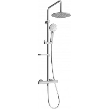 Mexen KX40 nástěnný sprchový set s dešťovou sprchou a termostatickou baterií, grafit - 771504091-66