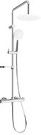 Mexen KX67 nástěnná sprchová sada s dešťovou sprchou a termostatickou baterií, chrom/bílá - 771506791-00