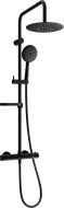 Mexen KX67 povrchová sprchová sada s dešťovou sprchou a termostatickou baterií, černá - 771506791-70