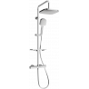 Mexen KT33 nástěnná sprchová sada s dešťovou sprchou a termostatickou baterií, chrom - 771503393-00