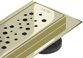 Mexen Flat 360° M12 otočný liniový odtok 60 cm, zlatý - 1521060-40