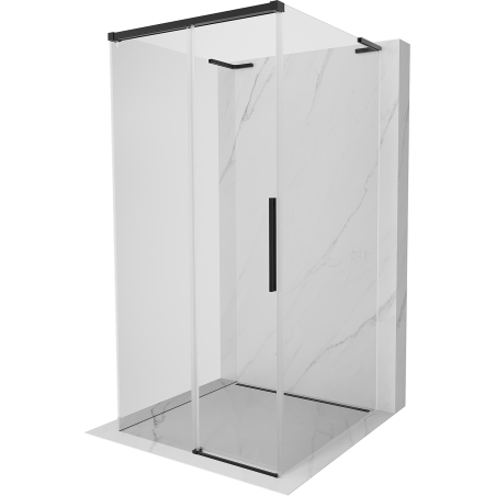 Mexen Rox-3S L sprchový kout 3-stěnný posuvný 120 x 120 cm, transparentní, černý - 8C2L-115-120-70-00-3S