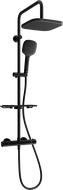 Mexen KT33 nástěnná sprchová sada s dešťovou sprchou a termostatickou baterií, černá - 771503393-70