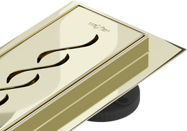 Mexen Flat 360° M18 otočný liniový odtok 70 cm, zlatý - 1523070-40