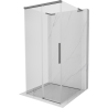 Mexen Rox-3S L sprchový kout 3-stěnný posuvný 100 x 100 cm, transparentní, gun metal - 8C2L-100-100-95-00-3S