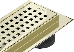 Mexen Flat 360° M08 lineární otočný odtok 100 cm, zlatý - 1525100-40